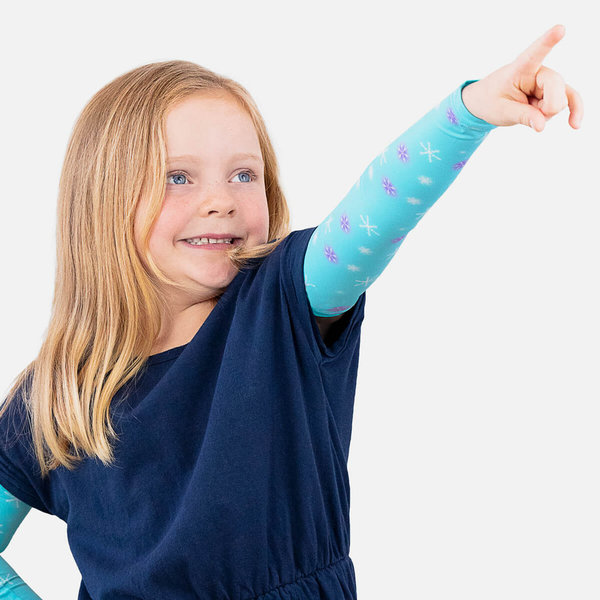 Crazy Arms© – Snowflake: UV-Schutz Armstulpen für Kinder